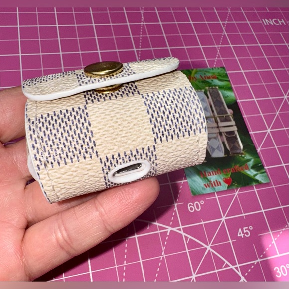 💖 Upcycled LV Damier Azure AirPod case Pro; Pro 2; 3rd Gen; 2nd Gen; - Picture 9 of 16